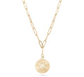 18K Gold Sunburst Medallion
