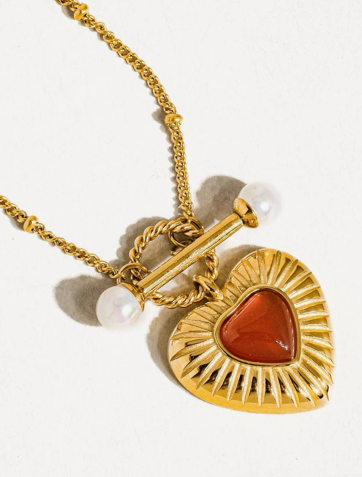 Vintage Chain Heart Necklace